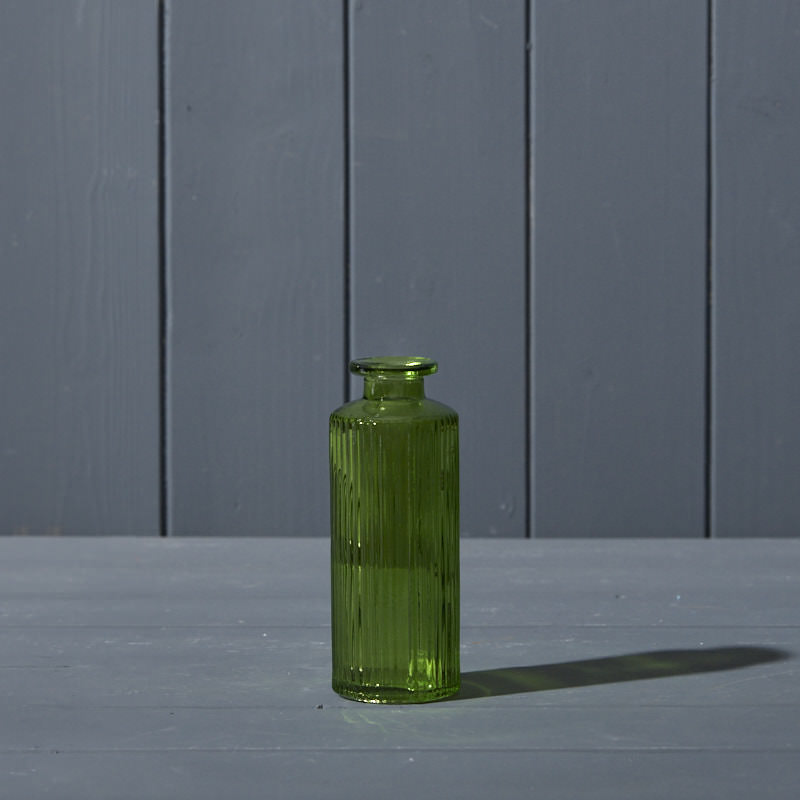 Emerald Green Glass Bottle (13.2cm) detail page